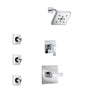 Delta Ara Chrome Finish Shower System with Control Handle, 3-Setting Diverter, Showerhead, and 3 Body Sprays SS1426712