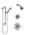 Delta Linden Stainless Steel Finish Shower System with Control Handle, 3-Setting Diverter, Showerhead, and Hand Shower with Grab Bar SS14294SS3