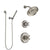 Delta Cassidy Stainless Steel Finish Shower System with Control Handle, 3-Setting Diverter, Showerhead, and Hand Shower with Wall Bracket SS142972SS5