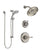 Delta Cassidy Stainless Steel Finish Shower System with Control Handle, 3-Setting Diverter, Showerhead, & Temp2O Hand Shower with Slidebar SS142973SS6