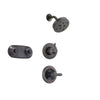 Delta Lahara Venetian Bronze Shower System with Normal Shower Handle, 3-setting Diverter, Modern Round Shower Head, and Dual Spray Shower Plate SS143884RB