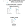 Delta Ara Stainless Steel Finish Tub and Shower System with Temp2O Control, 3-Setting Diverter, Showerhead, and Hand Shower with Grab Bar SS14401SS3