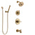 Delta Trinsic Champagne Bronze Tub and Shower System with Control Handle, 3-Setting Diverter, Showerhead, and Hand Shower with Wall Bracket SS14459CZ3