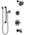 Delta Trinsic Venetian Bronze Tub and Shower System with Control Handle, 3-Setting Diverter, Showerhead, and Hand Shower with Grab Bar SS14459RB6