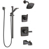 Delta Ashlyn Venetian Bronze Tub and Shower System with Control Handle, 3-Setting Diverter, Showerhead, and Hand Shower with Slidebar SS14464RB5