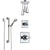 Delta Dryden Chrome Finish Shower System with Control Handle, 3-Setting Diverter, Ceiling Mount Showerhead, and Hand Shower with Grab Bar SS14512