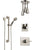 Delta Vero Stainless Steel Finish Shower System with Control Handle, Diverter, Ceiling Mount Showerhead, and Hand Shower with Grab Bar SS1453SS8