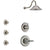 Delta Victorian Stainless Steel Finish Shower System with Control Handle, 3-Setting Diverter, Showerhead, and 3 Body Sprays SS1455SS3