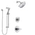 Delta Trinsic Chrome Finish Shower System with Control Handle, 3-Setting Diverter, Showerhead, and Hand Shower with Slidebar SS14598