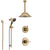 Delta Trinsic Champagne Bronze Shower System with Control Handle, Diverter, Ceiling Mount Showerhead, and Hand Shower with Slidebar SS1459CZ5