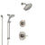 Delta Trinsic Stainless Steel Finish Shower System with Control Handle, 3-Setting Diverter, Showerhead, and Temp2O Hand Shower with Slidebar SS1459SS3