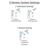 Delta Compel Chrome Finish Shower System with Control Handle, 3-Setting Diverter, Dual Showerhead, and Hand Shower with Grab Bar SS14613