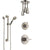 Delta Compel Stainless Steel Finish Shower System with Control Handle, Diverter, Ceiling Mount Showerhead, and Hand Shower with Grab Bar SS1461SS1