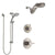 Delta Compel Stainless Steel Finish Shower System with Control Handle, Diverter, Dual Showerhead, and Temp2O Hand Shower with Slidebar SS1461SS4