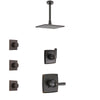 Delta Ashlyn Venetian Bronze Finish Shower System with Control Handle, 3-Setting Diverter, Ceiling Mount Showerhead, and 3 Body Sprays SS1464RB8