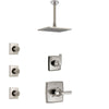 Delta Ashlyn Stainless Steel Finish Shower System with Control Handle, 3-Setting Diverter, Ceiling Mount Showerhead, and 3 Body Sprays SS1464SS3