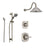 Delta Addison Stainless Steel Shower System with Normal Shower Handle, 3-setting Diverter, Large Rain Showerhead, and Handheld Shower SS149281SS