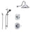 Delta Addison Chrome Shower System with Normal Shower Handle, 3-setting Diverter, Large Rain Showerhead, and Handheld Shower SS149281