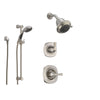 Delta Addison Stainless Steel Shower System with Normal Shower Handle, 3-setting Diverter, Showerhead, and Handheld Shower Spray SS149284SS