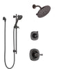 Delta Addison Venetian Bronze Finish Shower System with Control Handle, 3-Setting Diverter, Showerhead, and Hand Shower with Slidebar SS1492RB8