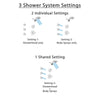 Delta Addison Stainless Steel Finish Shower System with Control Handle, 3-Setting Diverter, Dual Showerhead, and 3 Body Sprays SS1492SS4