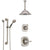 Delta Addison Stainless Steel Finish Shower System with Control Handle, Diverter, Ceiling Mount Showerhead, and Hand Shower with Grab Bar SS1492SS8