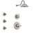 Delta Linden Stainless Steel Finish Shower System with Control Handle, 3-Setting Diverter, Showerhead, and 3 Body Sprays SS1493SS3