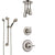 Delta Linden Stainless Steel Finish Shower System with Control Handle, Diverter, Ceiling Mount Showerhead, and Hand Shower with Grab Bar SS1493SS6