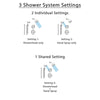 Delta Linden Stainless Steel Shower System with Normal Shower Handle, 3-setting Diverter, Showerhead, and Handheld Shower SS149483SS