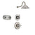 Delta Linden Stainless Steel Shower System with Normal Shower Handle, 3-setting Diverter, Large Rain Showerhead, and Dual Body Spray Shower Plate SS149484SS