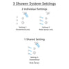 Delta Linden Venetian Bronze Finish Shower System with Control Handle, 3-Setting Diverter, Showerhead, and 3 Body Sprays SS1494RB2