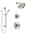 Delta Cassidy Polished Nickel Finish Shower System with Control Handle, 3-Setting Diverter, Showerhead, and Hand Shower with Slidebar SS14971PN5