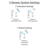 Delta Cassidy Venetian Bronze Finish Shower System with Control Handle, 3-Setting Diverter, Showerhead, and Hand Shower with Grab Bar SS14971RB1