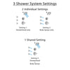 Delta Cassidy Chrome Finish Shower System with Control Handle, 3-Setting Diverter, Showerhead, and 3 Body Sprays SS149733