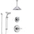 Delta Cassidy Chrome Finish Shower System with Control Handle, Diverter, Ceiling Mount Showerhead, and Temp2O Hand Shower with Slidebar SS149736