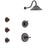 Delta Cassidy Venetian Bronze Finish Shower System with Control Handle, 3-Setting Diverter, Showerhead, and 3 Body Sprays SS14973RB4