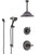 Delta Cassidy Venetian Bronze Shower System with Control Handle, Diverter, Ceiling Mount Showerhead, and Hand Shower with Slidebar SS14973RB7