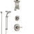 Delta Cassidy Stainless Steel Finish Shower System with Control, Diverter, Ceiling Mount Showerhead, and Temp2O Hand Shower with Slidebar SS14973SS7