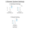 Delta Vero Stainless Steel Finish Shower System with Dual Control Handle, 3-Setting Diverter, Showerhead, and 3 Body Sprays SS172531SS2