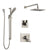 Delta Vero Stainless Steel Finish Shower System with Dual Control Handle, 3-Setting Diverter, Showerhead, and Hand Shower with Slidebar SS172531SS6