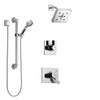 Delta Vero Chrome Finish Shower System with Dual Control Handle, 3-Setting Diverter, Showerhead, and Hand Shower with Grab Bar SS1725323