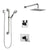 Delta Vero Chrome Finish Shower System with Dual Control Handle, 3-Setting Diverter, Showerhead, and Hand Shower with Grab Bar SS1725333