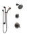 Delta Trinsic Venetian Bronze Finish Shower System with Dual Control Handle, 3-Setting Diverter, Showerhead, and Hand Shower with Grab Bar SS17259RB3