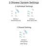 Delta Compel Stainless Steel Finish Shower System with Dual Control Handle, 3-Setting Diverter, Showerhead, and 3 Body Sprays SS17261SS2