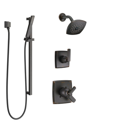 Delta Ashlyn Venetian Bronze Finish Shower System with Dual Control Handle, 3-Setting Diverter, Showerhead, and Hand Shower with Slidebar SS17264RB4