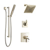 Delta Zura Polished Nickel Finish Shower System with Dual Control Handle, 3-Setting Diverter, Showerhead, and Hand Shower with Slidebar SS17274PN3