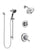 Delta Linden Chrome Finish Shower System with Dual Control Handle, 3-Setting Diverter, Showerhead, and Hand Shower with Slidebar SS172945