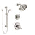 Delta Cassidy Polished Nickel Finish Shower System with Dual Control Handle, 3-Setting Diverter, Showerhead, and Hand Shower with Slidebar SS17297PN2