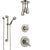 Delta Lahara Dual Control Handle Stainless Steel Finish Shower System, Diverter, Ceiling Mount Showerhead, and Hand Shower with Grab Bar SS1738SS7