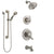 Delta Lahara Stainless Steel Finish Tub and Shower System with Dual Control Handle, Diverter, Showerhead, and Hand Shower with Grab Bar SS17438SS3